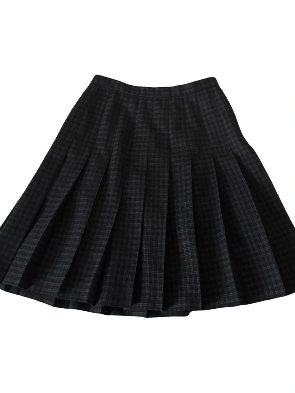 Vintage 90s J.Crew Wool Plaid Pleated Skirt 10 Old Money Equestrian Oarsman RARE